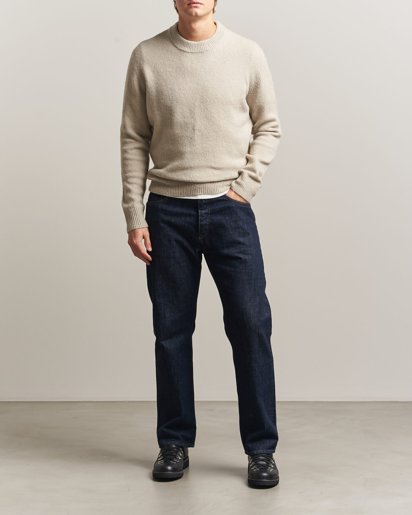 Homme | Pulls Et Tricots | Sunflower | Moon Alpaca Sweater Pebble