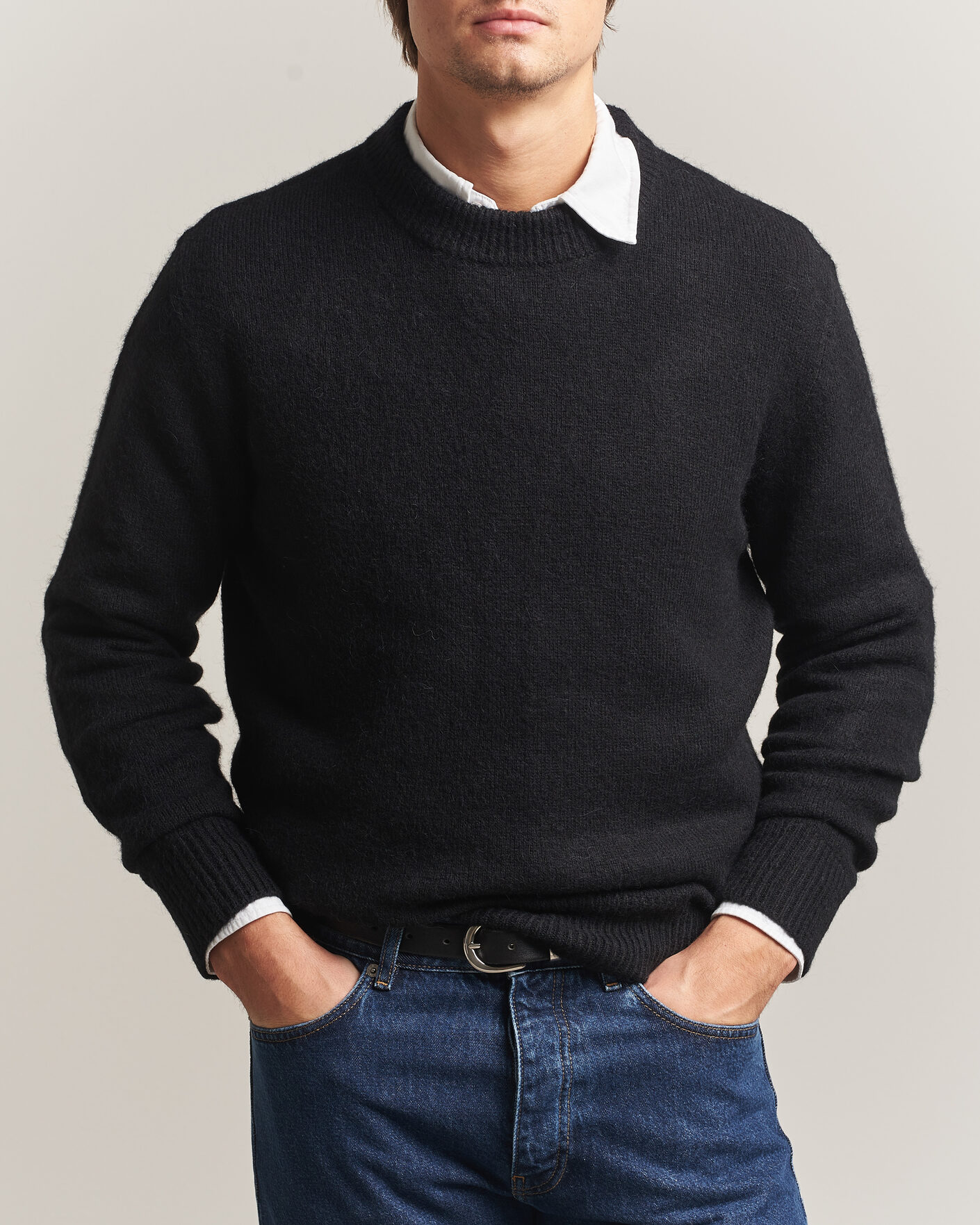 Heren | Truien | Sunflower | Moon Alpaca Sweater Black