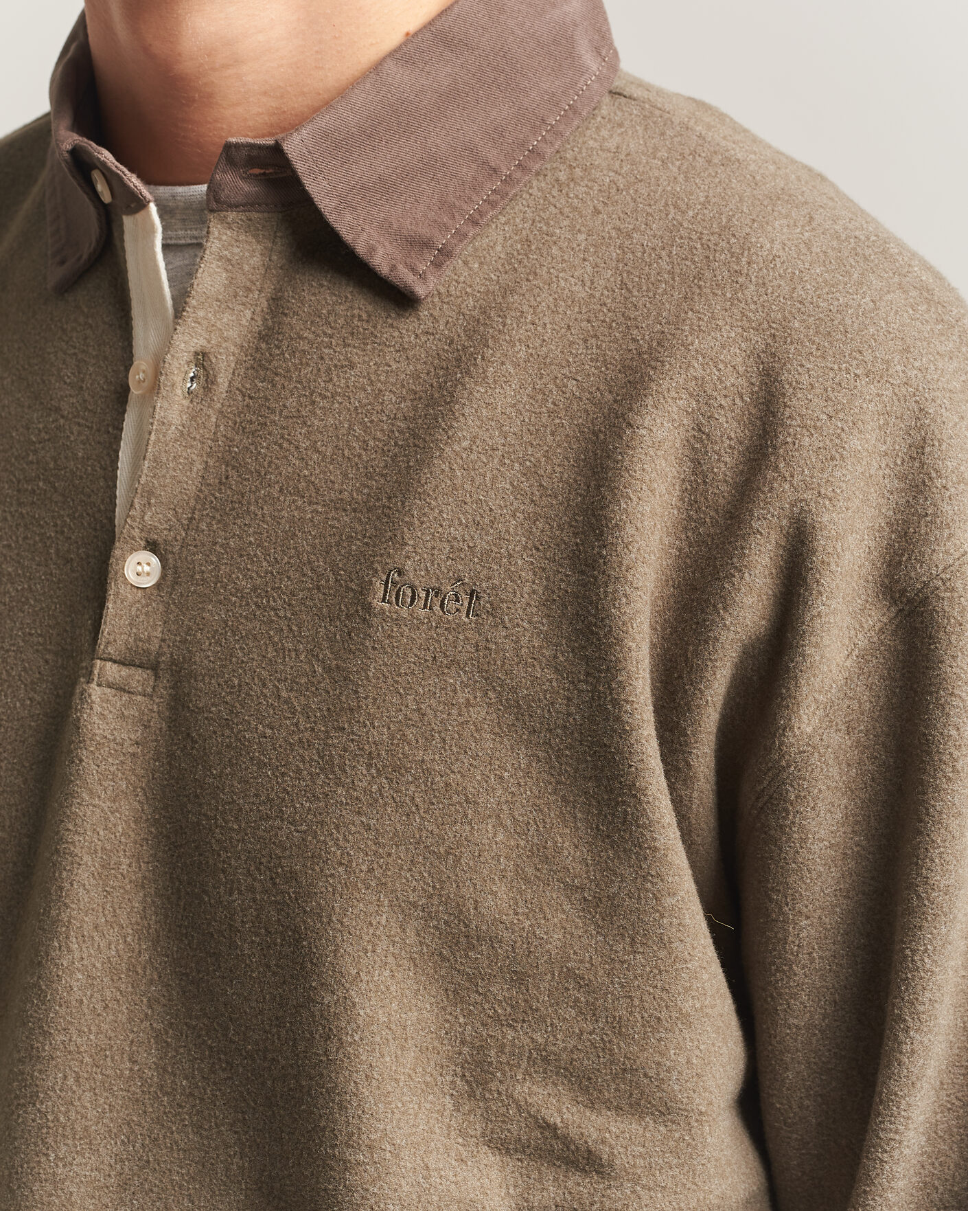 Homme | Pulls Et Tricots | Forét | Herb Brushed Rugby Washed Brown