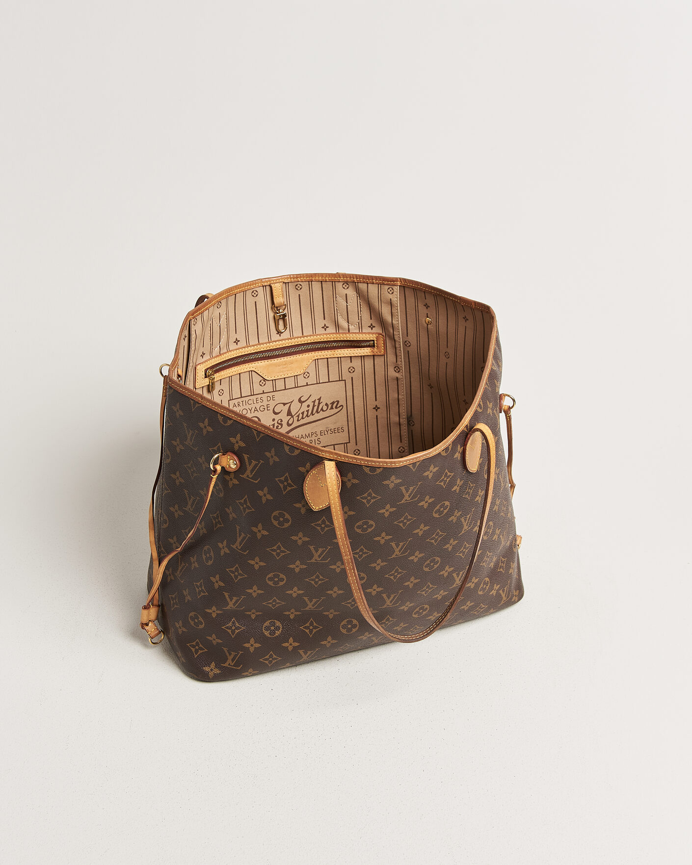 Heren | Pre-Owned & Vintage Bags | Louis Vuitton Pre-Owned | Neverfull GM Monogram