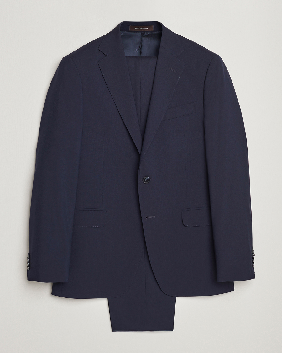Homme | Costumes | Oscar Jacobson | Falk Wool Suit Blue