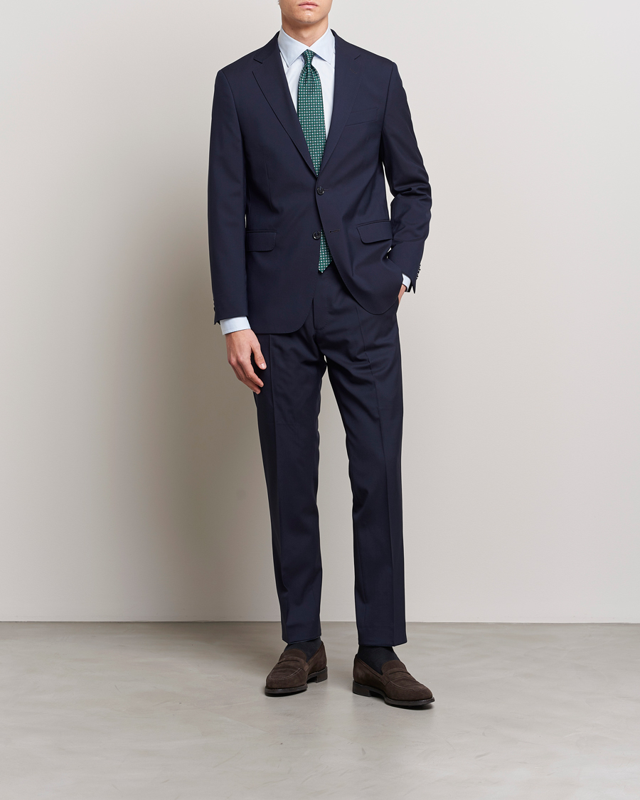 Homme | Costumes | Oscar Jacobson | Falk Wool Suit Blue