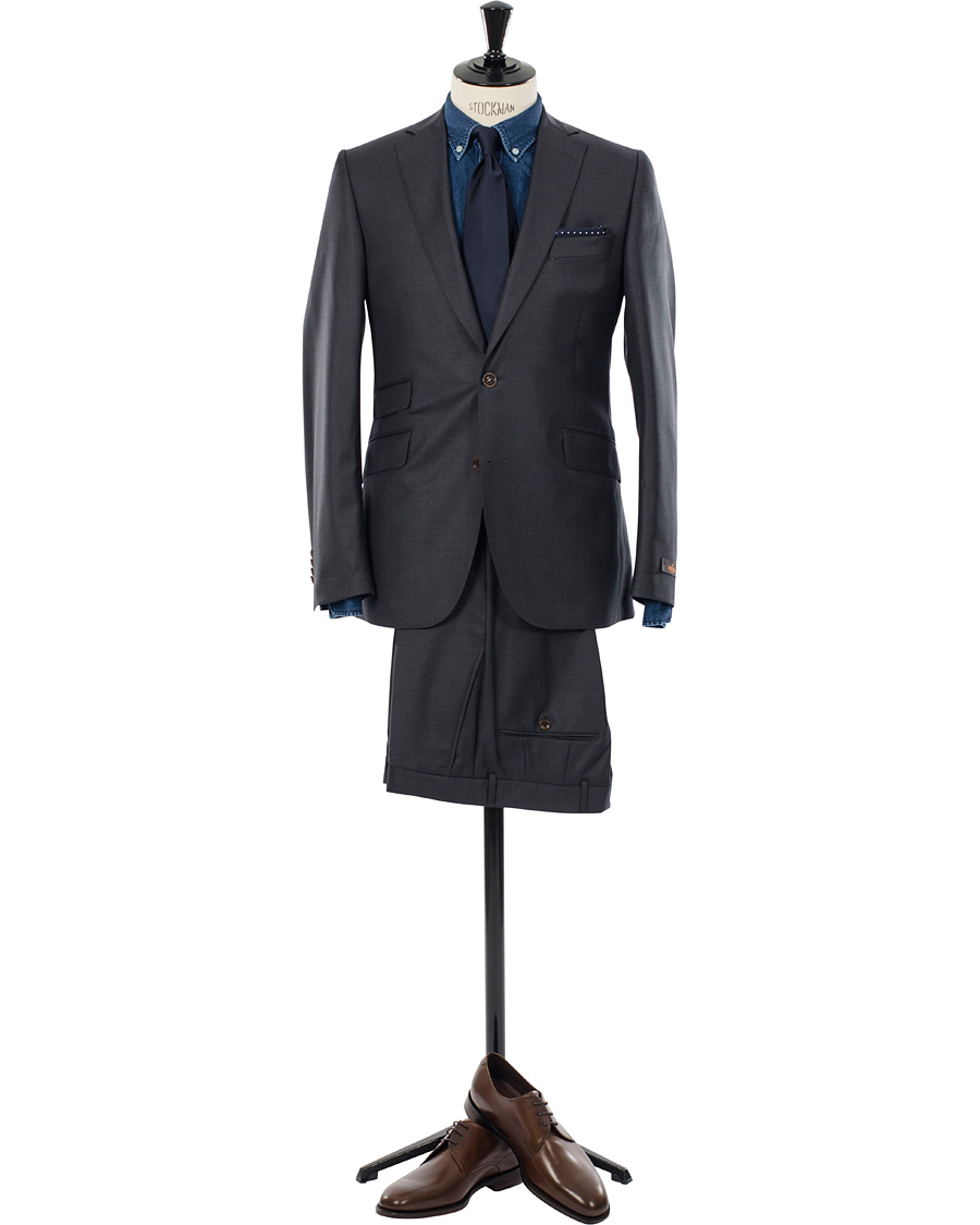 Heren |  |  | Paul Suit Solid Clothing Set Dark Grey