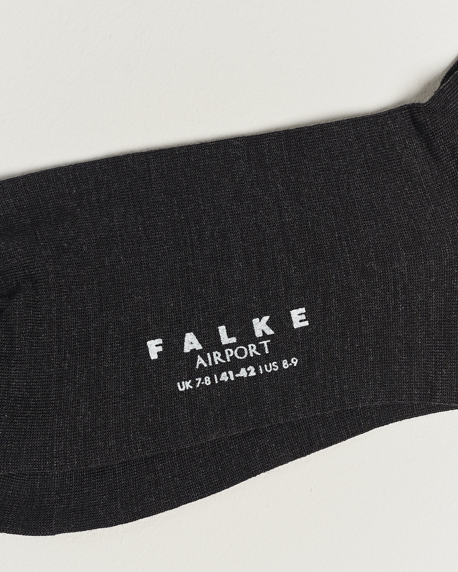 Heren | Ondergoed | Falke | 3-pack Airport Socks Anthracite Melange