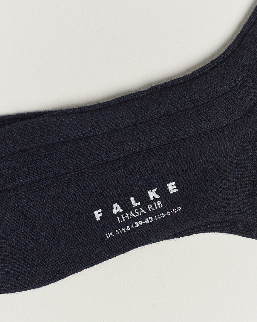 Heren | Ondergoed | Falke | 3-Pack Lhasa Cashmere Socks Dark Navy