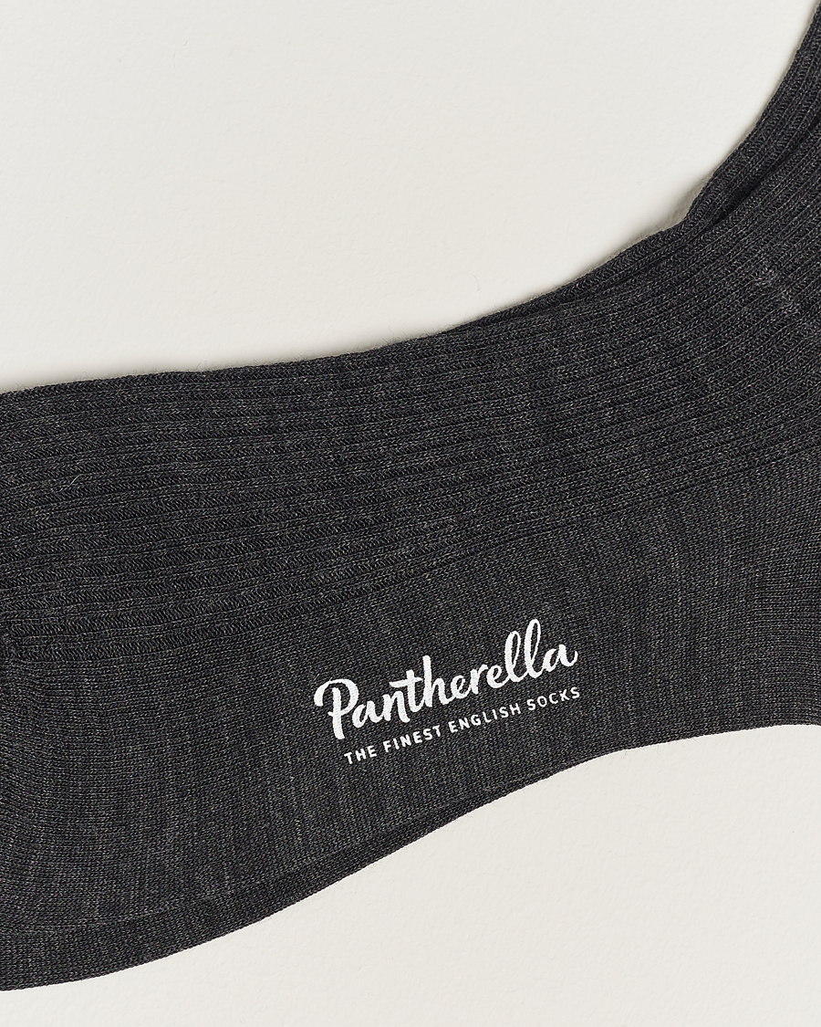 Heren | Ondergoed | Pantherella | 3-Pack Naish Merino/Nylon Sock Charcoal