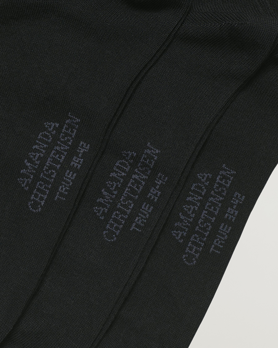 Heren | Ondergoed | Amanda Christensen | 6-Pack True Cotton Socks Black