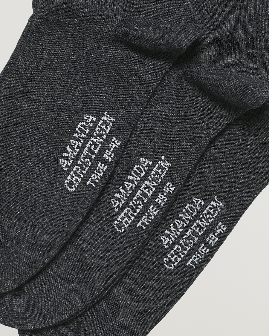 Homme | Sous-Vêtements Et Chaussettes | Amanda Christensen | 9-Pack True Cotton Socks Antrachite Melange