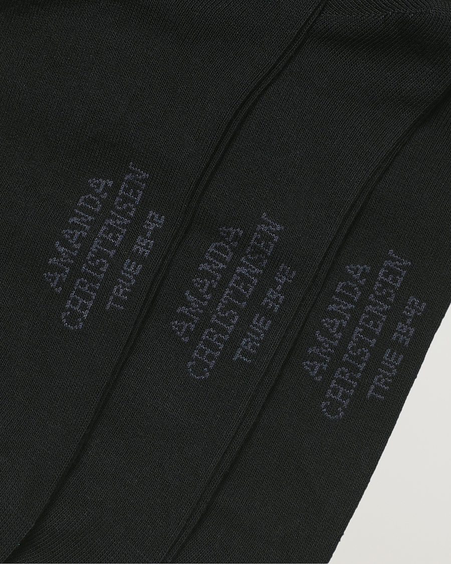 Heren | Ondergoed | Amanda Christensen | 9-Pack True Cotton Socks Black