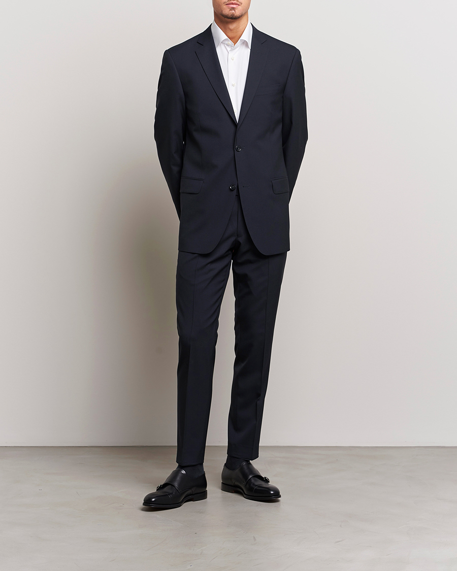 Homme | Costumes | Oscar Jacobson | Joel Wool Suit Navy