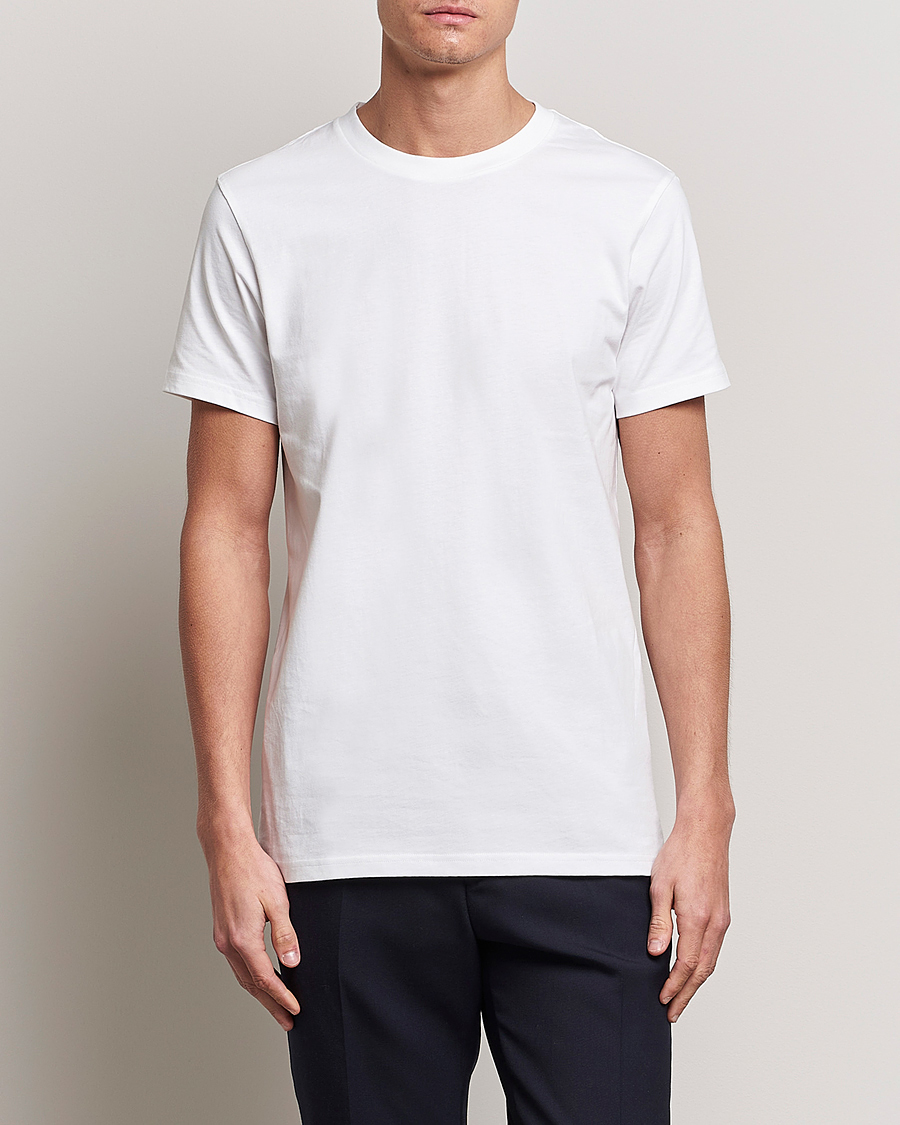 Heren | T-shirts | Bread & Boxers | 3-pack Crew Neck Regular T-Shirt White/Black/Dark Navy