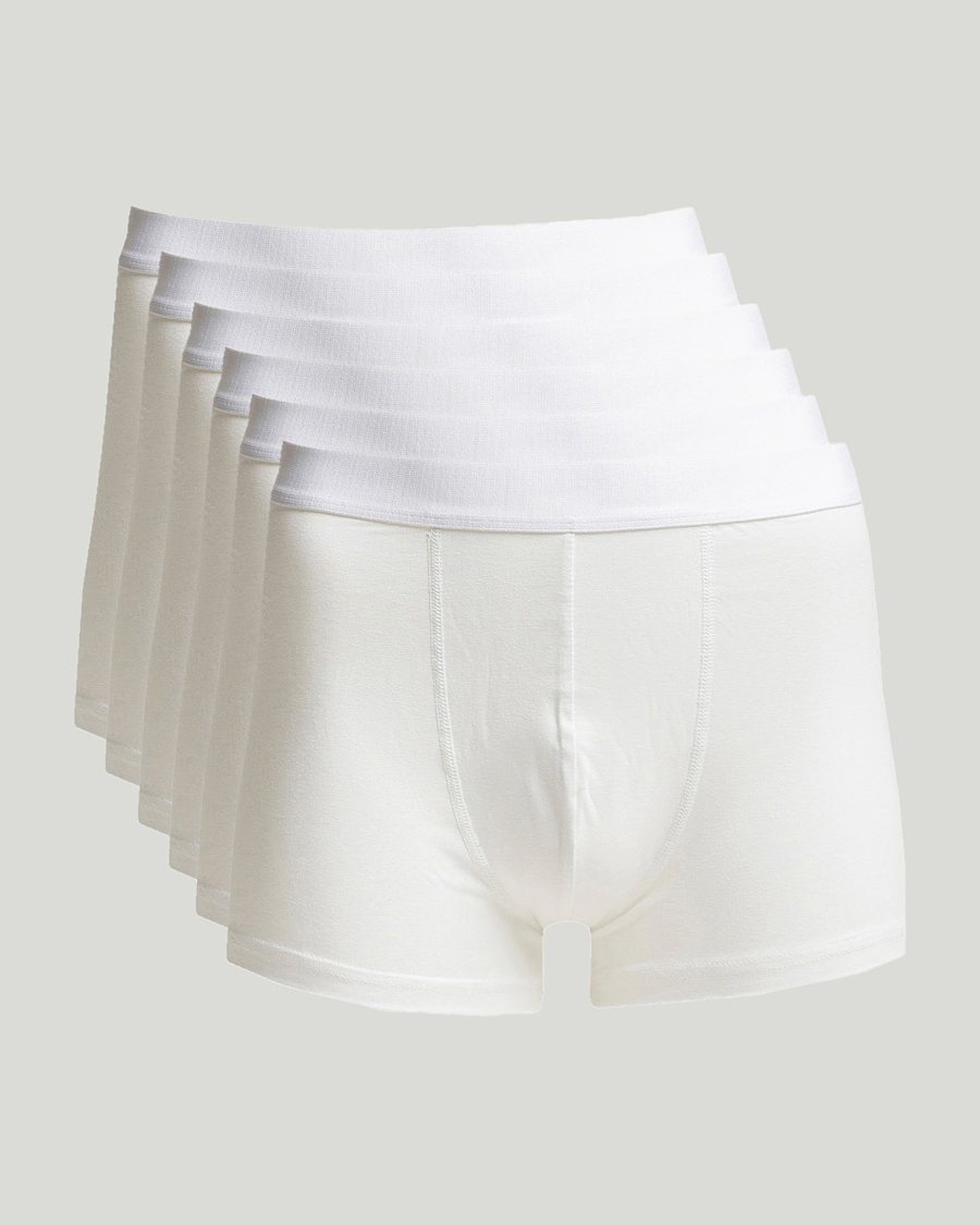 Heren | Ondergoed | Bread & Boxers | 6-Pack Boxer Brief White