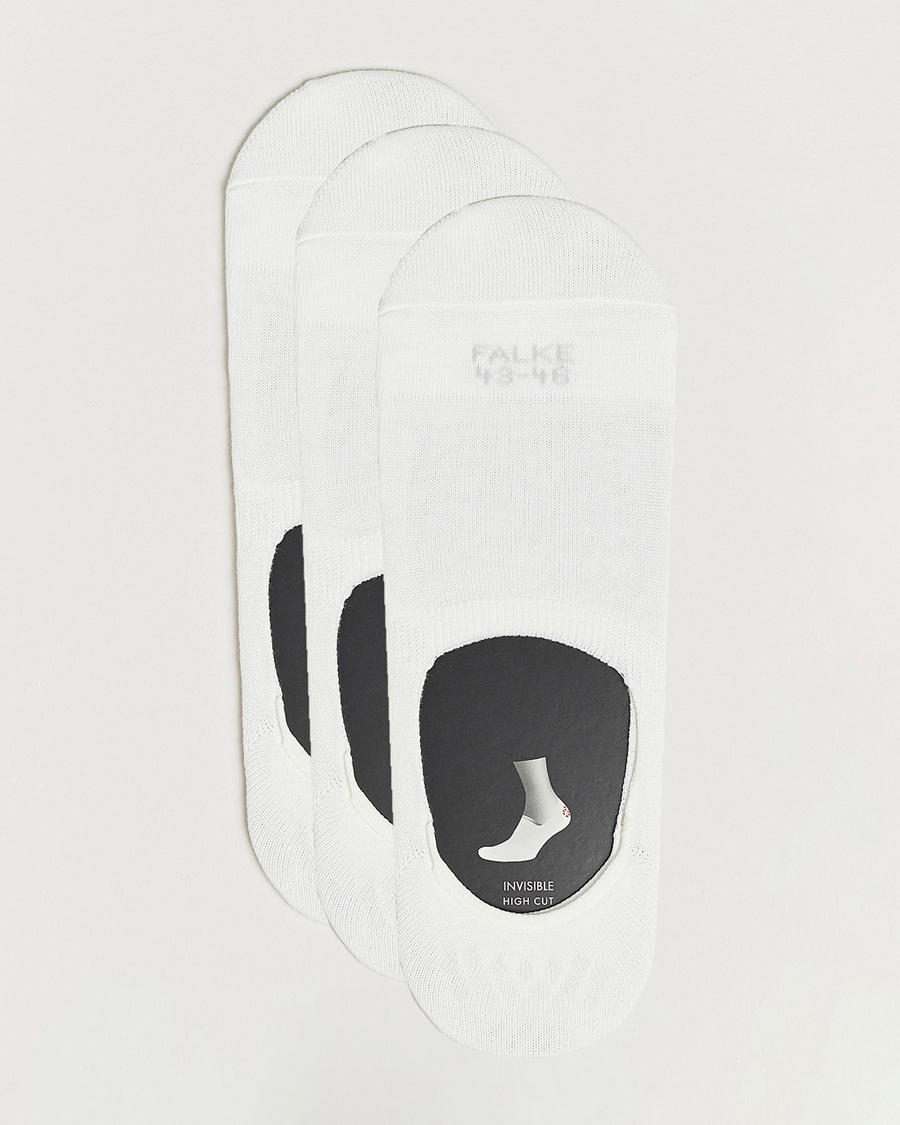Heren | Ondergoed | Falke | 3-pack Casual High Cut Sneaker Socks White