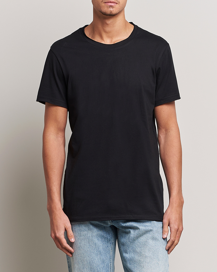 Homme | T-shirts | Bread & Boxers | 3-pack Crew Neck Relaxed Black