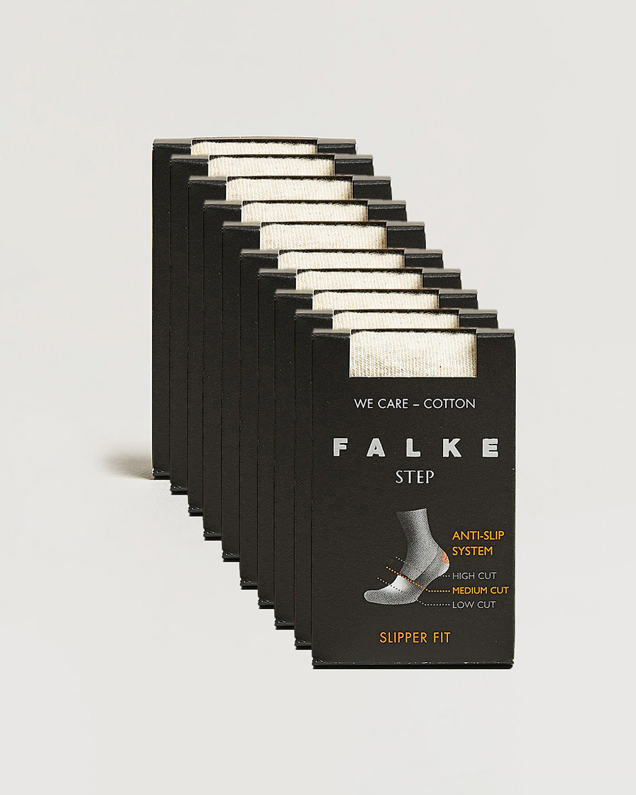 Heren | Ondergoed | Falke | 10-pack Step In Box Loafer Socks Nature