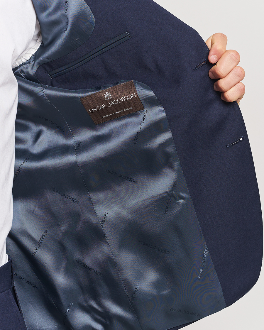 Heren | Pakken | Oscar Jacobson | Fogerty Wool Blend Suit Dew Blue