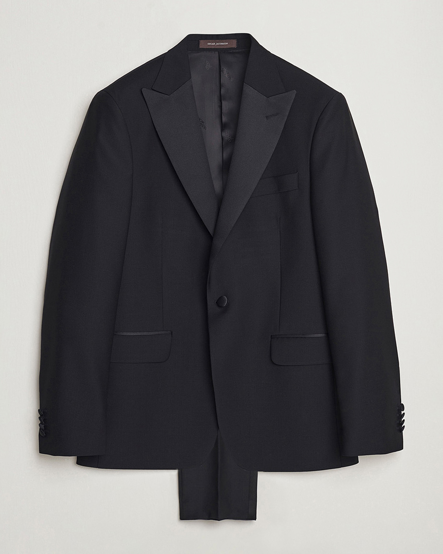 Homme | Costumes | Oscar Jacobson | Frampton Wool Tuxedo Black
