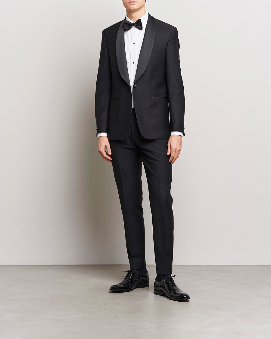 Homme | Costumes | Oscar Jacobson | Frampton Wool Tuxedo Black