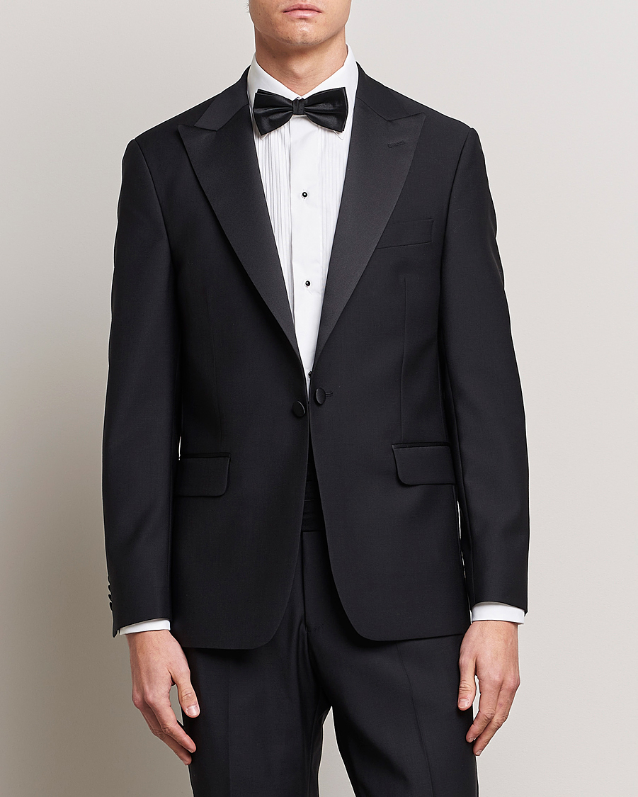 Homme | Costumes | Oscar Jacobson | Frampton Wool Tuxedo Black