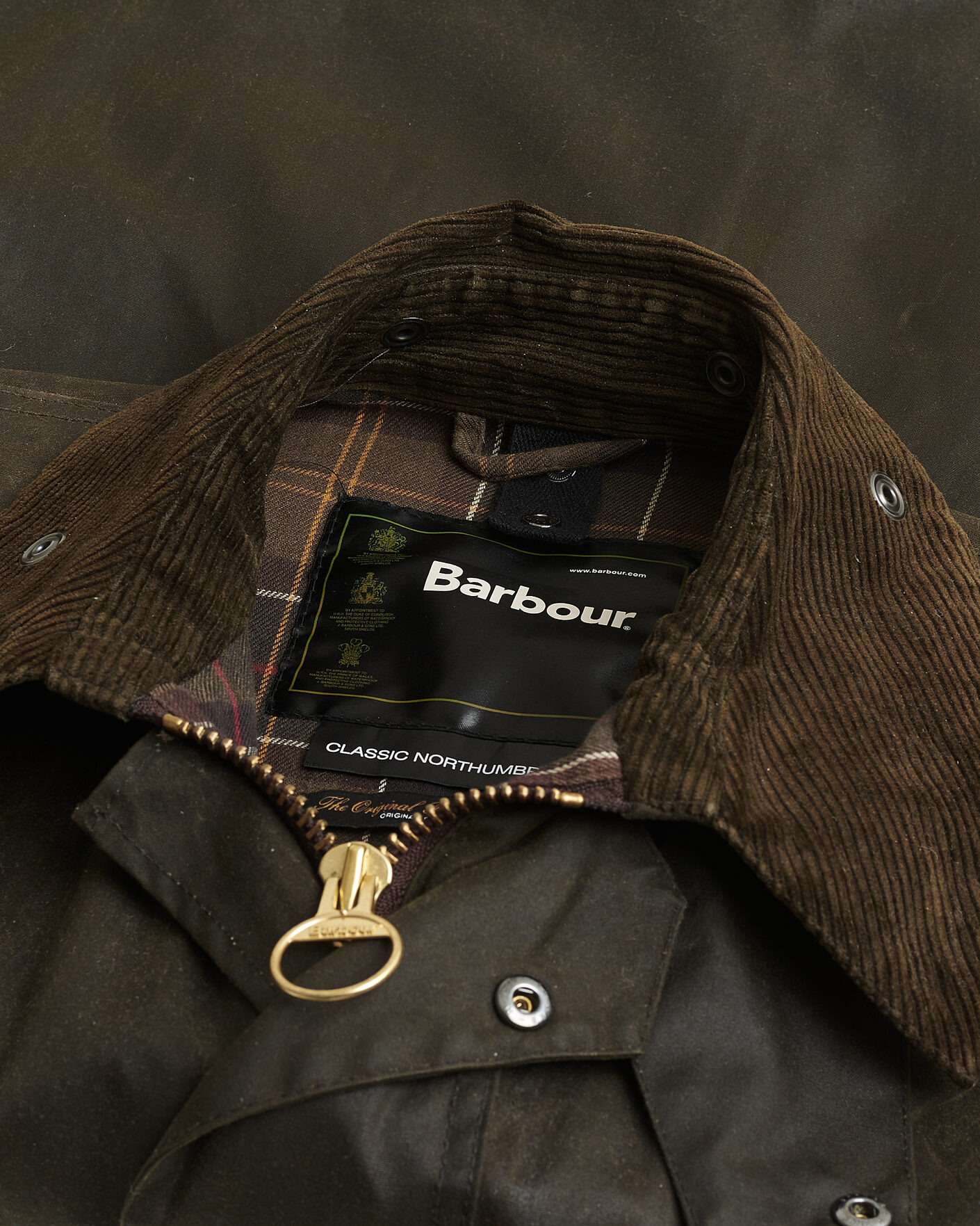 Heren | Pre-owned Jassen | Pre-owned | Barbour Lifestyle Classic Northumbria Jacket Olive UK40 - EU50