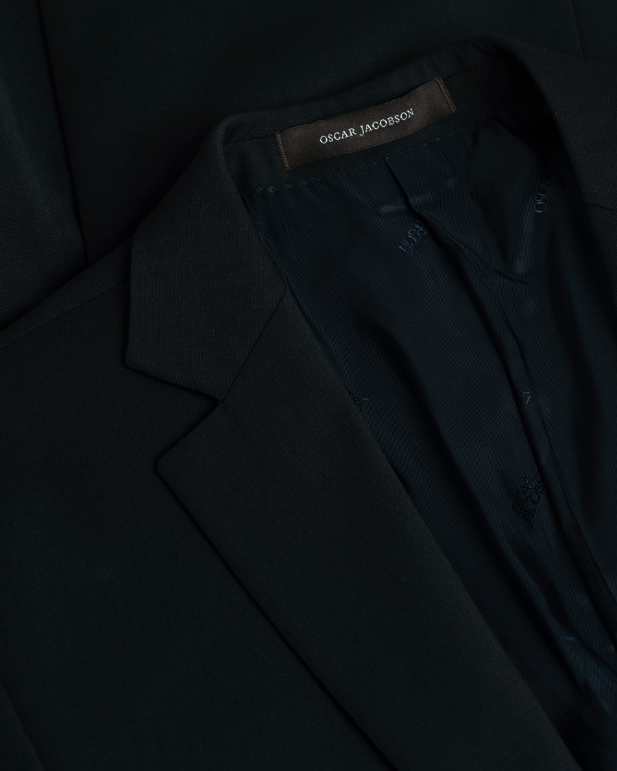 Heren | Oscar Jacobson Floyd/Dave Wool Suit Navy 52 | Pre-owned | Oscar Jacobson Floyd/Dave Wool Suit Navy 52