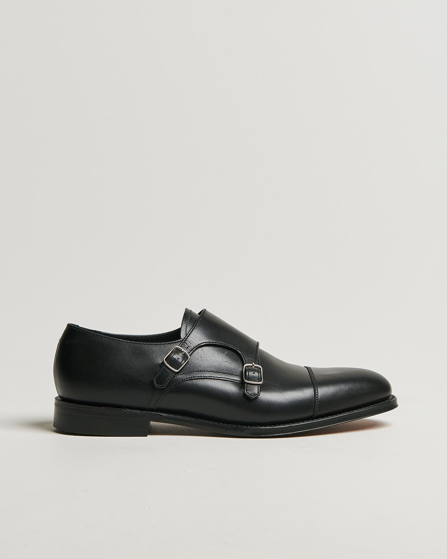 Homme | Loake 1880 Cannon Monkstrap Black Calf | Pre-owned | Loake 1880 Cannon Monkstrap Black Calf