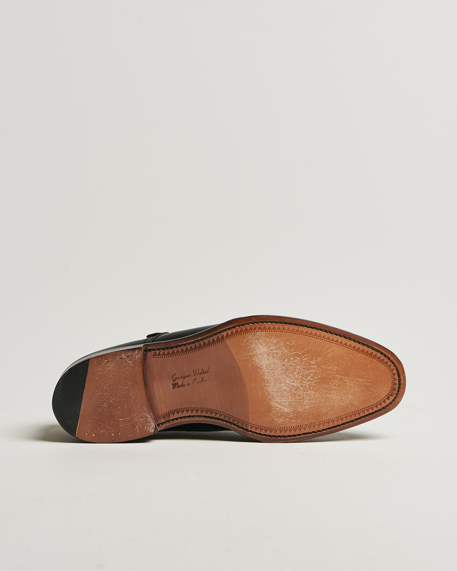 Homme | Loake 1880 Cannon Monkstrap Black Calf | Pre-owned | Loake 1880 Cannon Monkstrap Black Calf