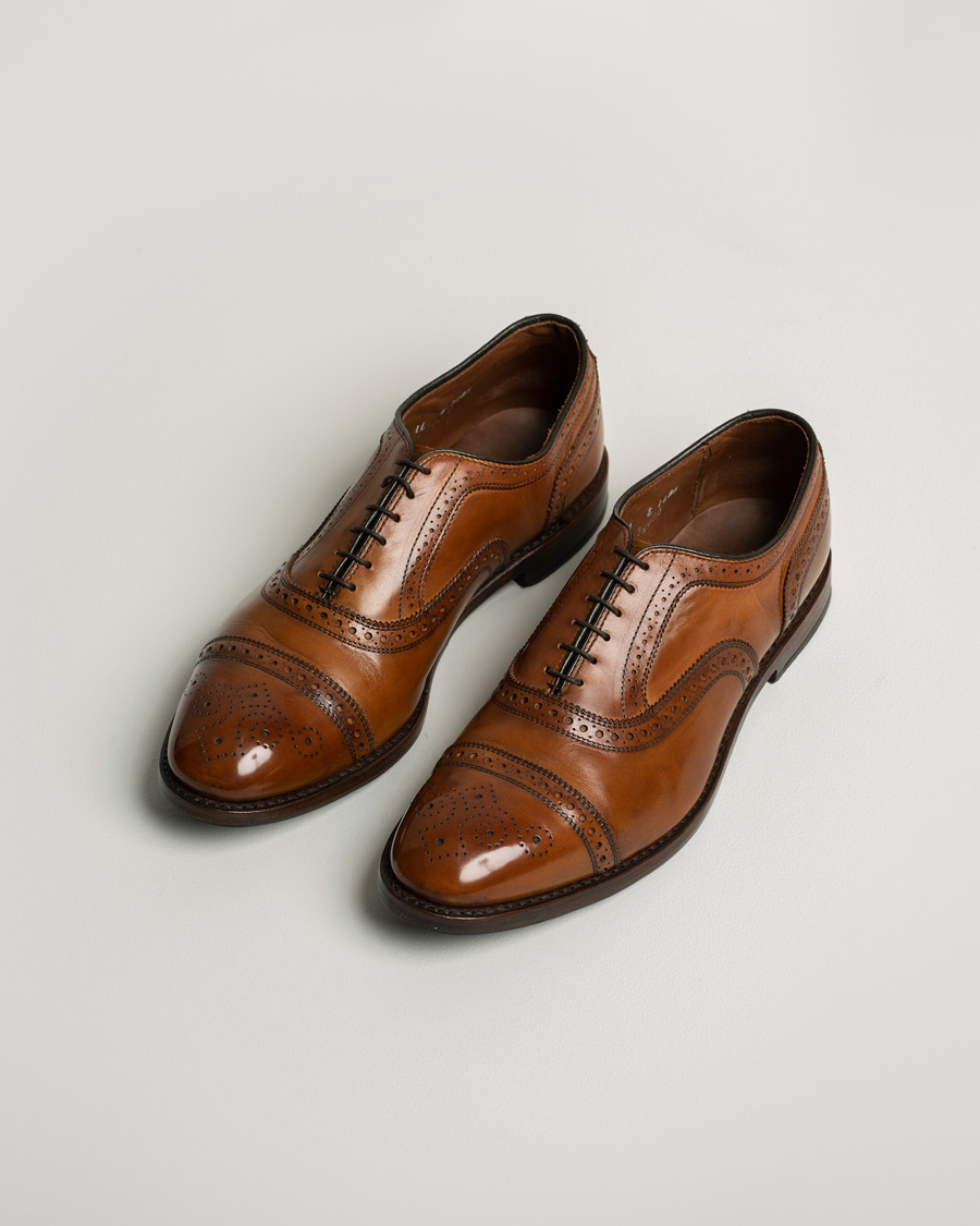 Heren | Allen Edmonds Strand Brogue Walnut US11 - EU45 | Pre-owned | Allen Edmonds Strand Brogue Walnut US11 - EU45