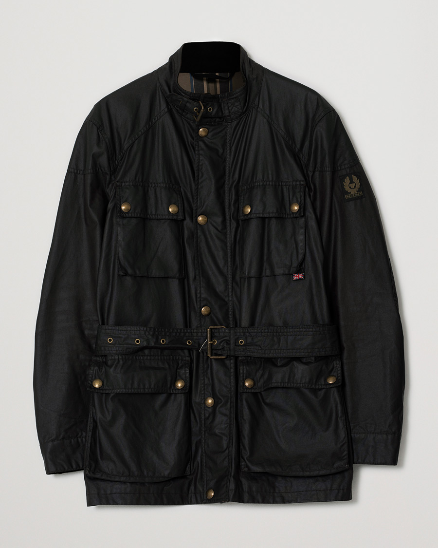 Heren | Belstaff Roadmaster Belted Jacket Mahogany Brown 50 | Pre-owned | Belstaff Roadmaster Belted Jacket Mahogany Brown 50