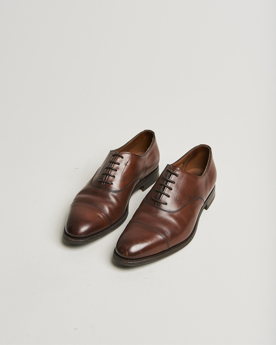 Heren | Edward Green Chelsea Oxford Dark Oak Calf | Pre-owned | Edward Green Chelsea Oxford Dark Oak Calf