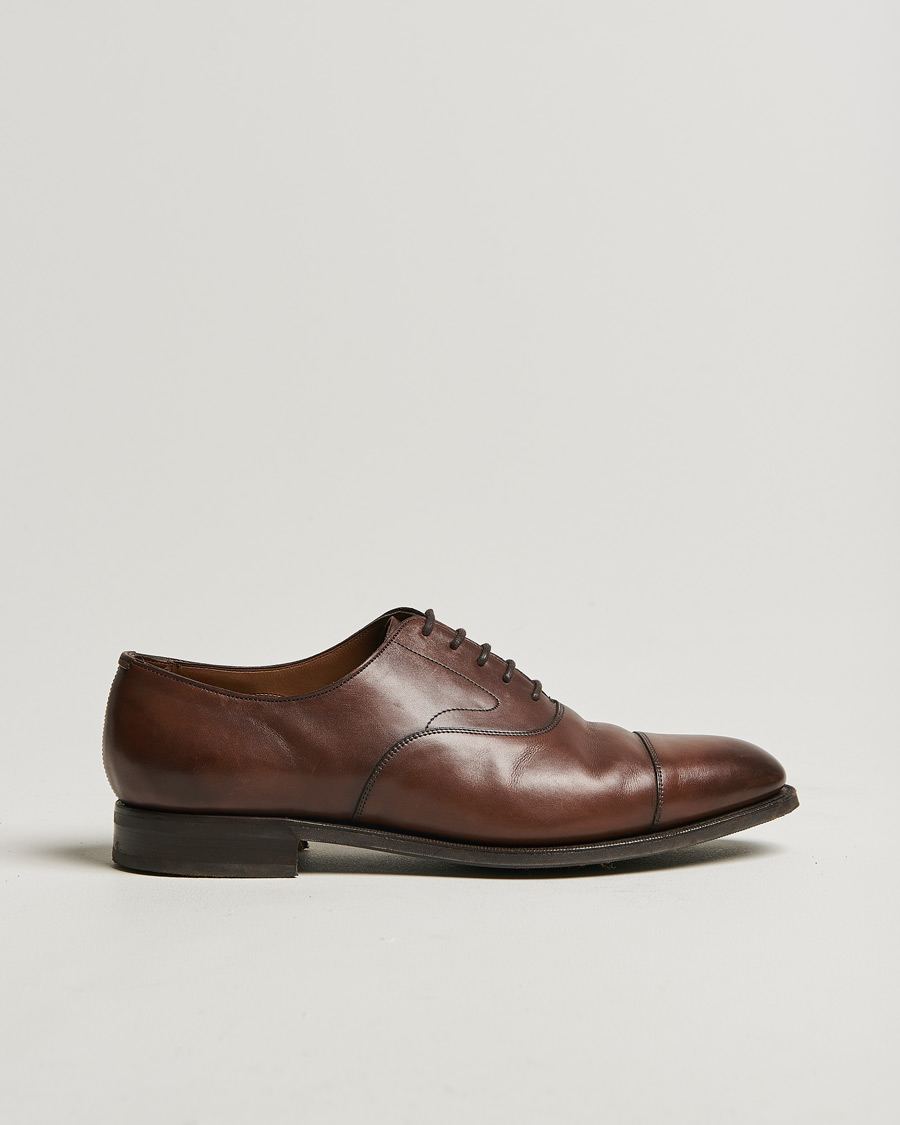 Heren | Edward Green Chelsea Oxford Dark Oak Calf | Pre-owned | Edward Green Chelsea Oxford Dark Oak Calf