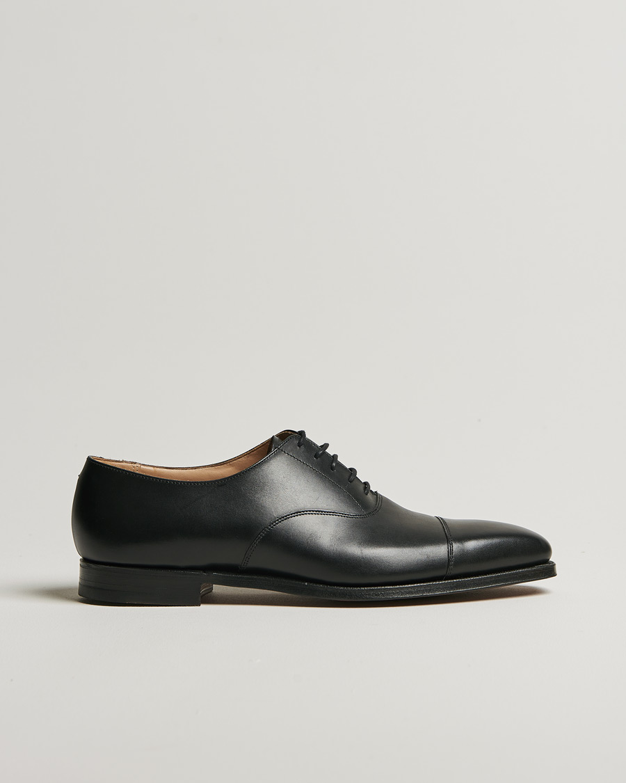 Heren | Crockett & Jones Hallam Oxford Black Calf | Pre-owned | Crockett & Jones Hallam Oxford Black Calf