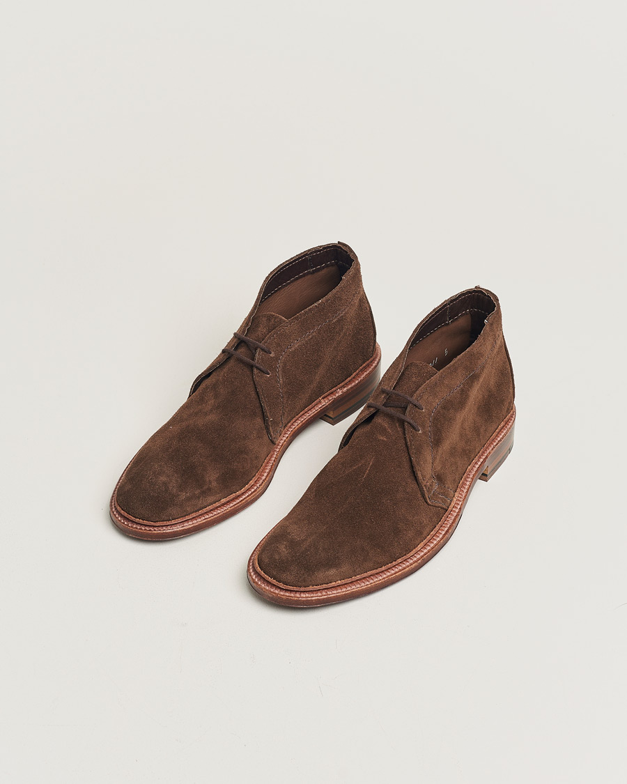 Homme | Alden 1492 Unlined Chukka Boot Dark Brown Suede US8 - EU41,5 | Pre-owned | Alden 1492 Unlined Chukka Boot Dark Brown Suede US8 - EU41,5
