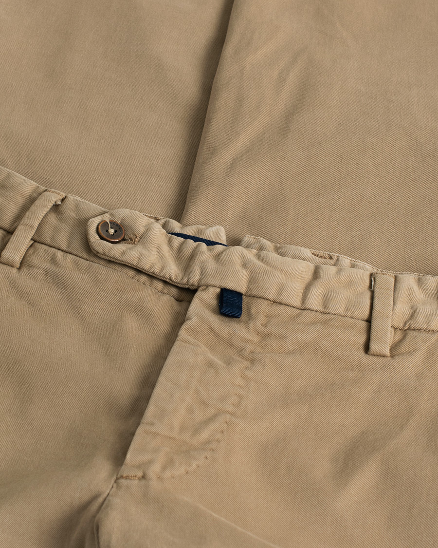 Homme | Incotex Slim Fit Comfort Chino Khaki | Pre-owned | Incotex Slim Fit Comfort Chino Khaki