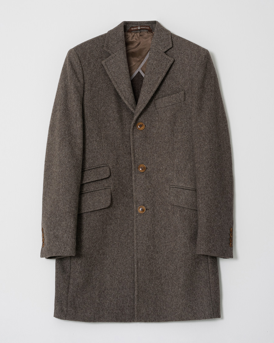 Heren | Morris Heritage George Double Face Coat Brown 46 | Pre-owned | Morris Heritage George Double Face Coat Brown 46