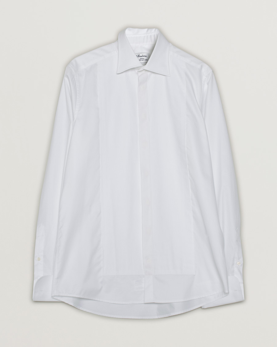 Heren | Stenströms Slimline Smoking Shirt White | Pre-owned | Stenströms Slimline Smoking Shirt White