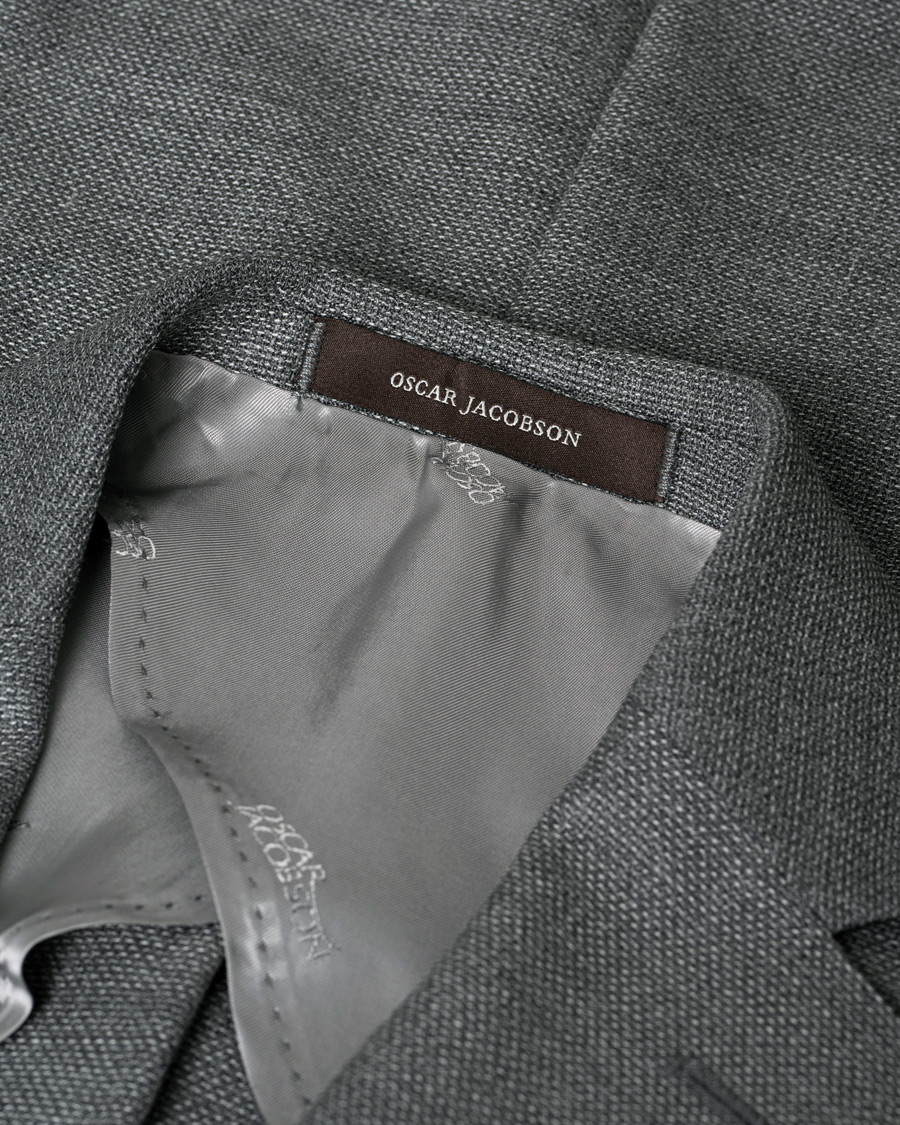 Homme | Oscar Jacobson Einar Patch Pocket Blazer Grey 48 | Pre-owned | Oscar Jacobson Einar Patch Pocket Blazer Grey 48