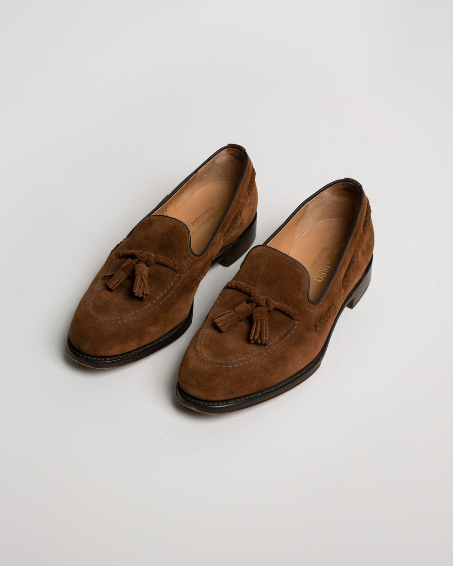 Heren | Loake 1880 MTO Temple Loafer Polo Suede | Pre-owned | Loake 1880 MTO Temple Loafer Polo Suede
