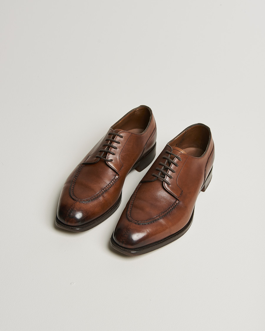 Homme | Edward Green Dover Split Toe Dark Oak Calf | Pre-owned | Edward Green Dover Split Toe Dark Oak Calf