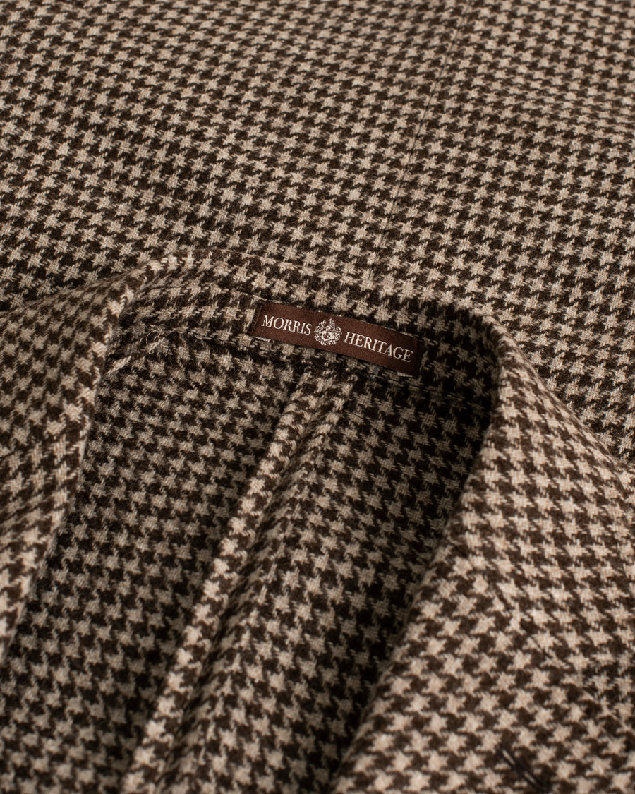 Heren | Morris Heritage Keith Dogtooth Blazer Brown 50 | Pre-owned | Morris Heritage Keith Dogtooth Blazer Brown 50