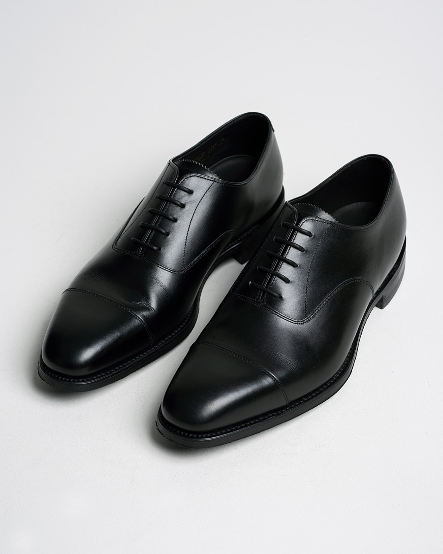 Homme | Loake 1880 Aldwych Single Dainite Oxford Black Calf UK12 - EU46 | Pre-owned | Loake 1880 Aldwych Single Dainite Oxford Black Calf UK12 - EU46