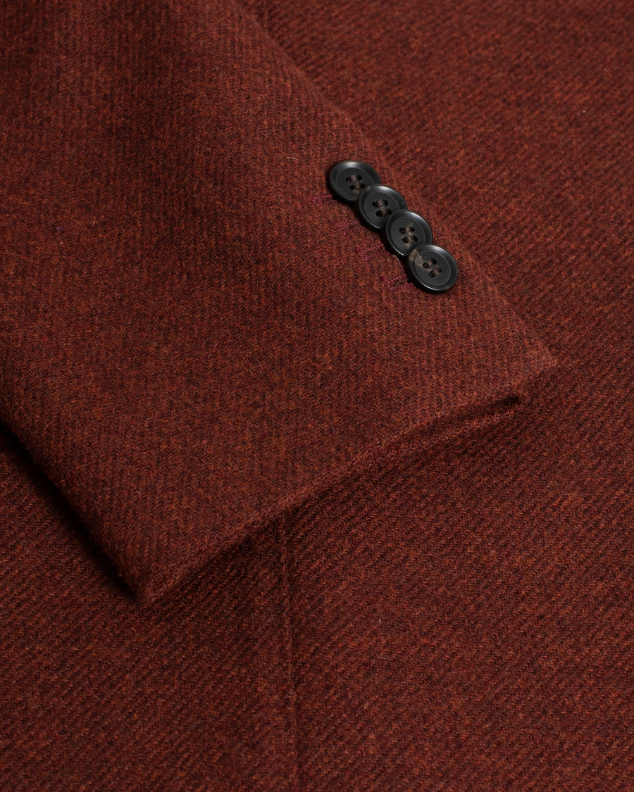 Homme | Blazers | Pre-owned | Oscar Jacobson Edgar Flannel Blazer Rust 48