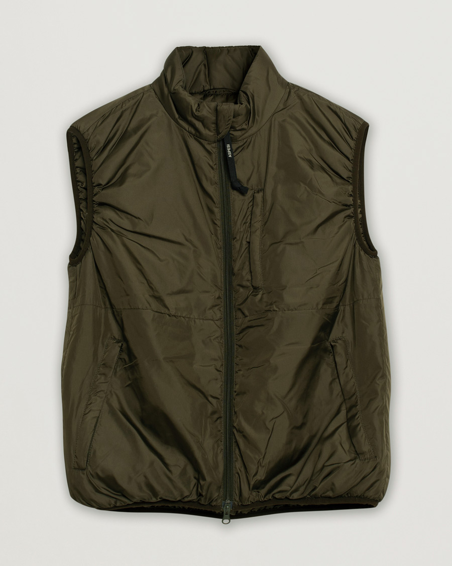 Homme | Manteaux Et Vestes | Pre-owned | Aspesi Jil Padded Vest Dark Military