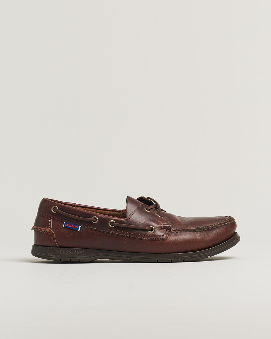 Homme | Sebago Endeavor Oiled Leather Boat Shoe Brown | Pre-owned | Sebago Endeavor Oiled Leather Boat Shoe Brown