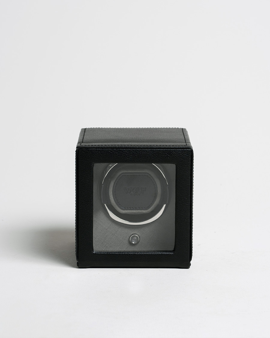 Heren | WOLF Cub Single Winder With Cover Black | Pre-owned | WOLF Cub Single Winder With Cover Black