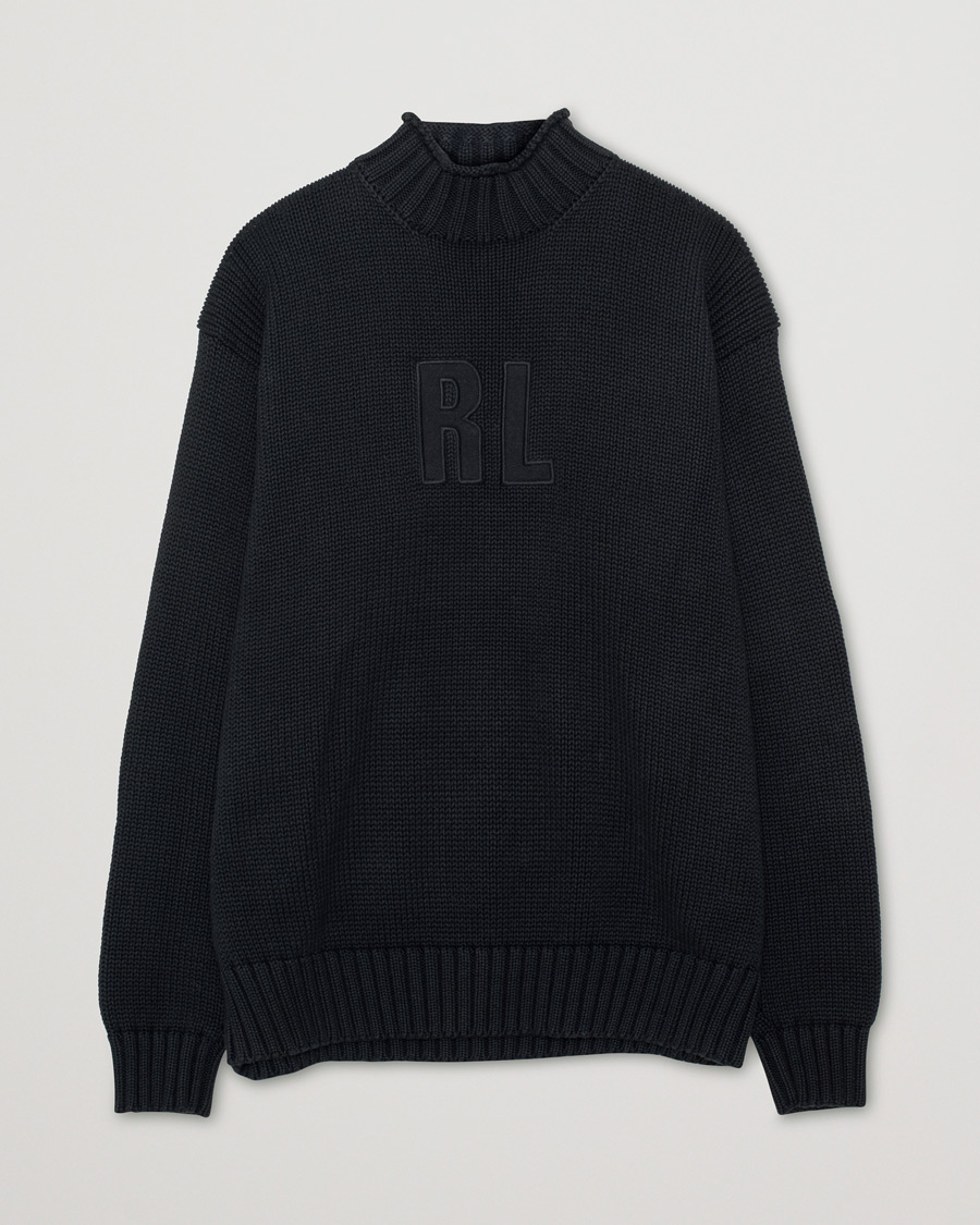 Heren | Polo Ralph Lauren Sport Knitted Sweater Black M | Pre-owned | Polo Ralph Lauren Sport Knitted Sweater Black M