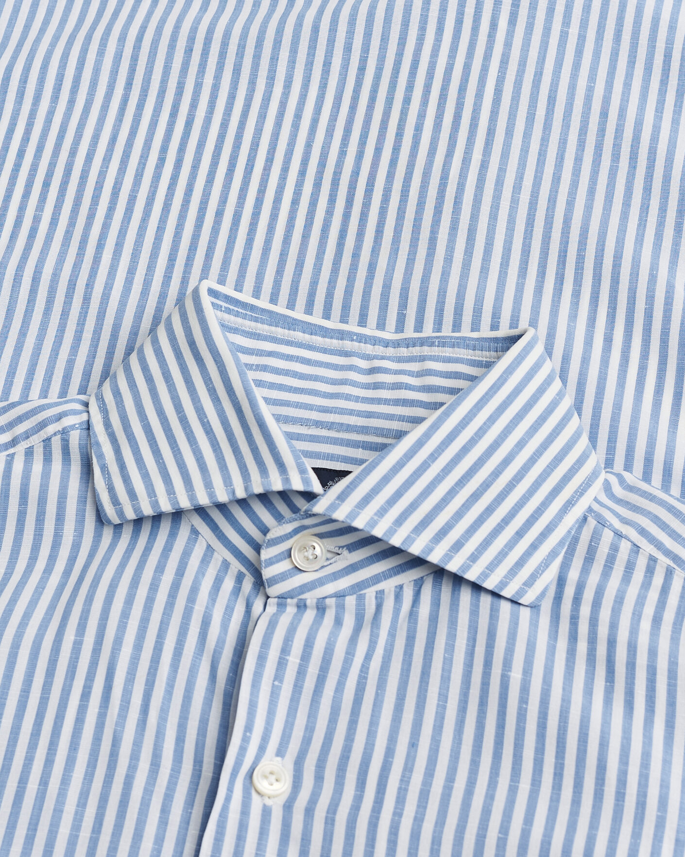 Heren | Pre-owned Overhemden | Pre-owned | Finamore Napoli Slim Fit Shirt Blue Stripe 38 - S