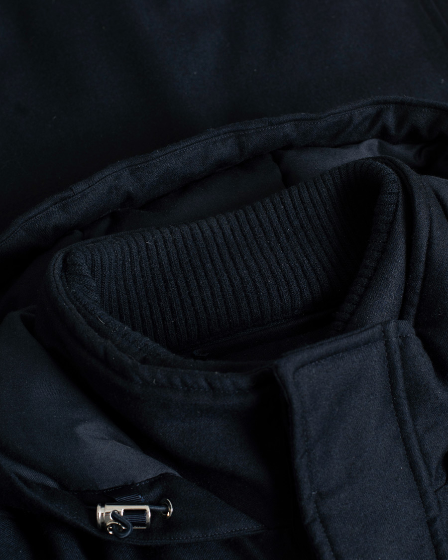 Heren | Morris Heritage Brunate Limited Wool Down Parka Navy | Pre-owned | Morris Heritage Brunate Limited Wool Down Parka Navy