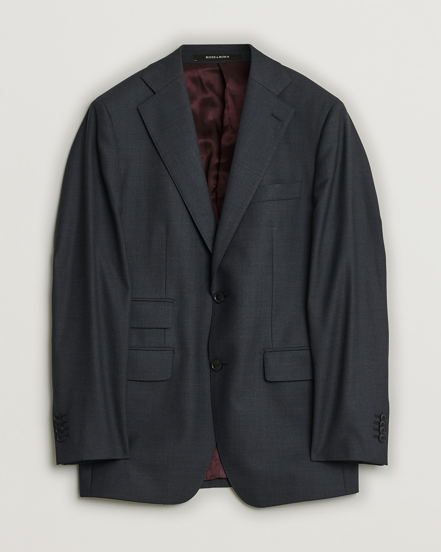 Homme | Rose & Born Wool Blazer Grey 46 | Pre-owned | Rose & Born Wool Blazer Grey 46