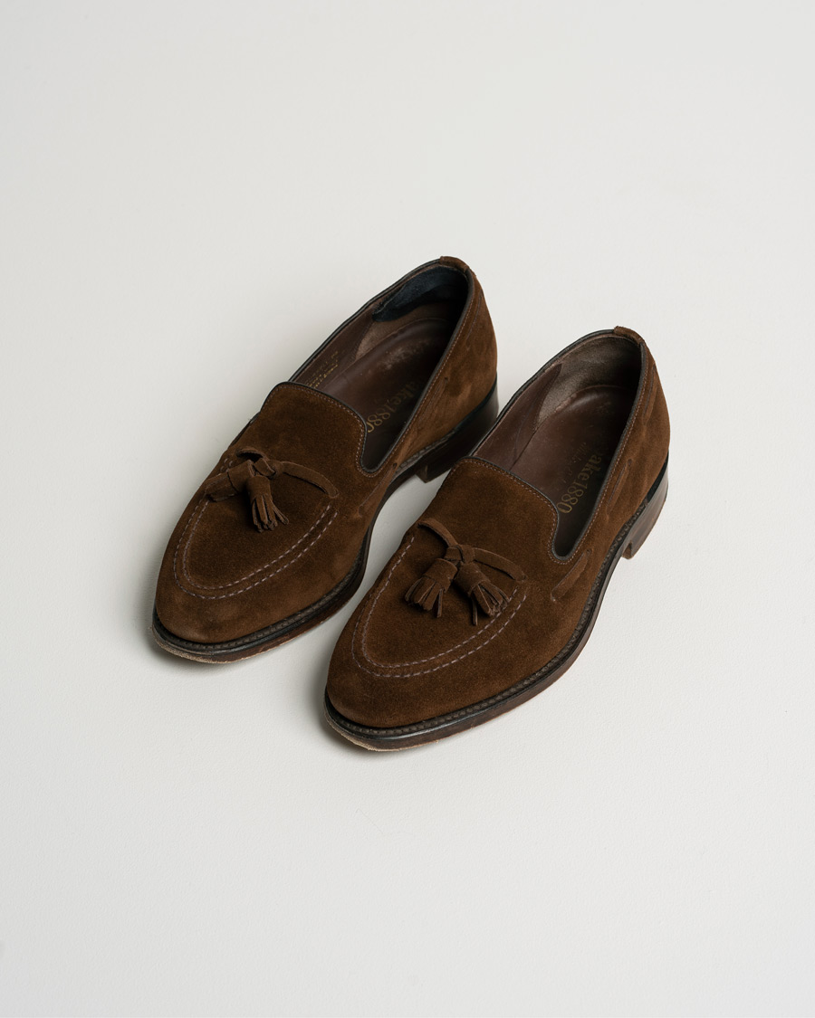 Heren | Loake 1880 Russell Tassel Loafer Polo Oiled Suede | Pre-owned | Loake 1880 Russell Tassel Loafer Polo Oiled Suede